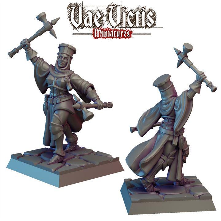 Ratkin Warband, Field Surgeon. Drummer, Noble Fighter,  Fantasy Miniatures by Vae Victis, perfect for Fantasy Wargames and Tabletop RPGs