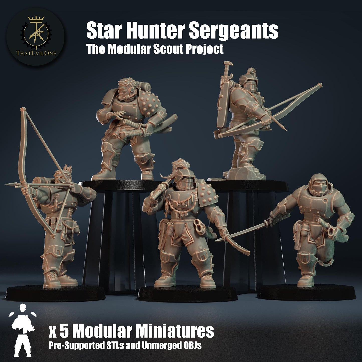 Scout Eagle Claw Sergeants, Modular Sci-Fi warriors by ThatEvilOne