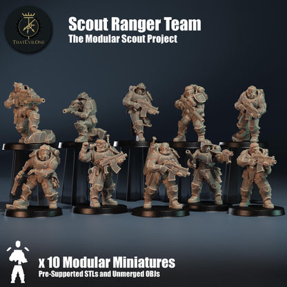 Modular Scout Rangers, Modular Sci-Fi warriors by ThatEvilOne