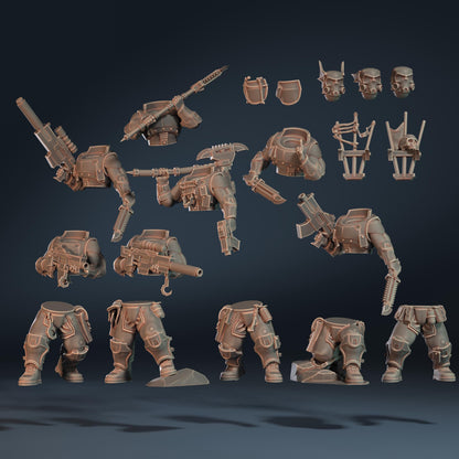 Scout "Lords of Night" Sergeants, Modular Sci-Fi warriors by ThatEvilOne