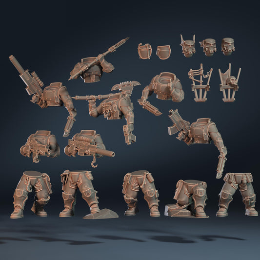 Scout "Lords of Night" Sergeants, Modular Sci-Fi warriors by ThatEvilOne