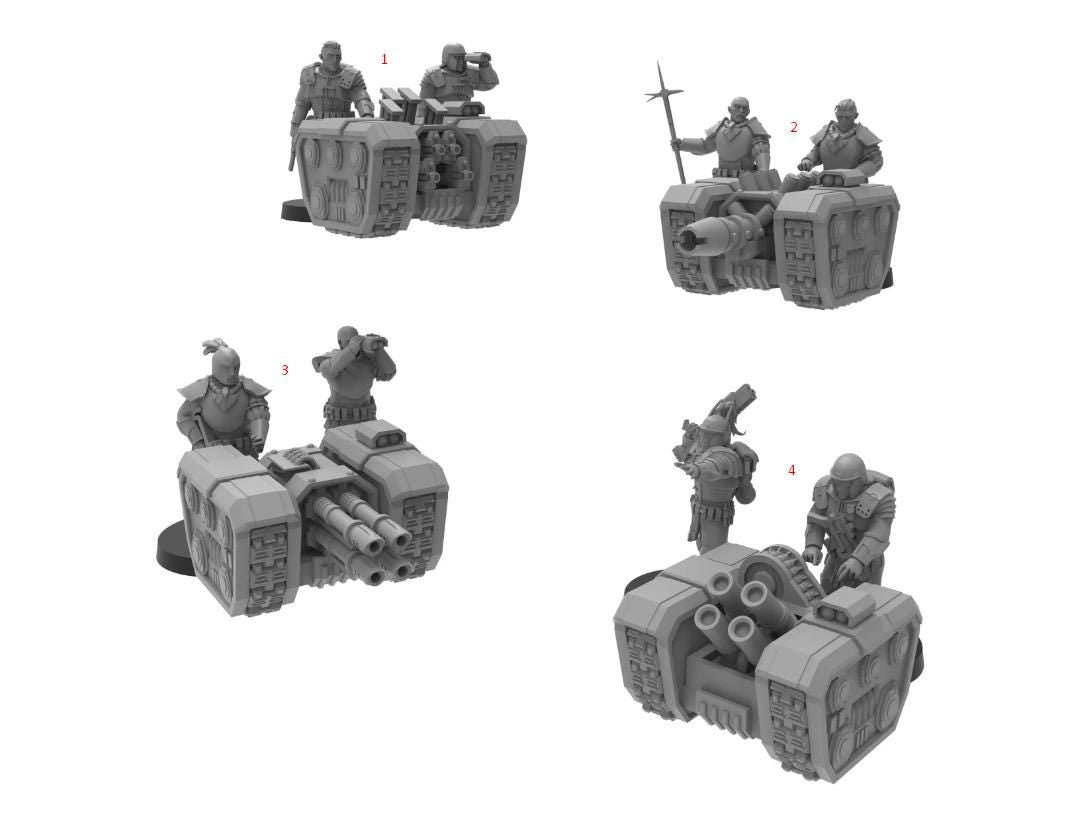 House Excess Estoc Weapons Platform, Monopose Sci-Fi warriors by ThatEvilOne, Imperial heretic Auxillia Army