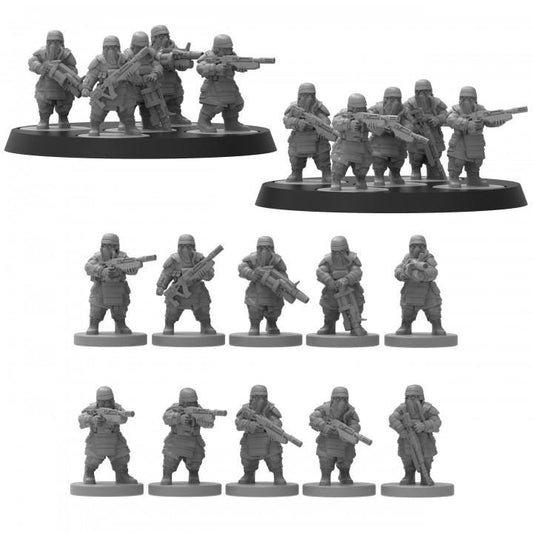 Smol Heckghost Grenadiers, 8mm Scale Monopose Sci-Fi warriors by ThatEvilOne, Miniature Sci-Fi Wargames Proxy