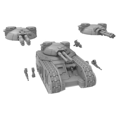 Perfect Sons Lupercal Strike Tank, Modular Sci-Fi Vehicle by ThatEvilOne, Sci-Fi Wargames Proxy
