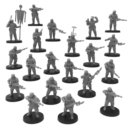 Foederatii Rifles, Imperial Guard, monopose Sci-Fi warriors by ThatEvilOne