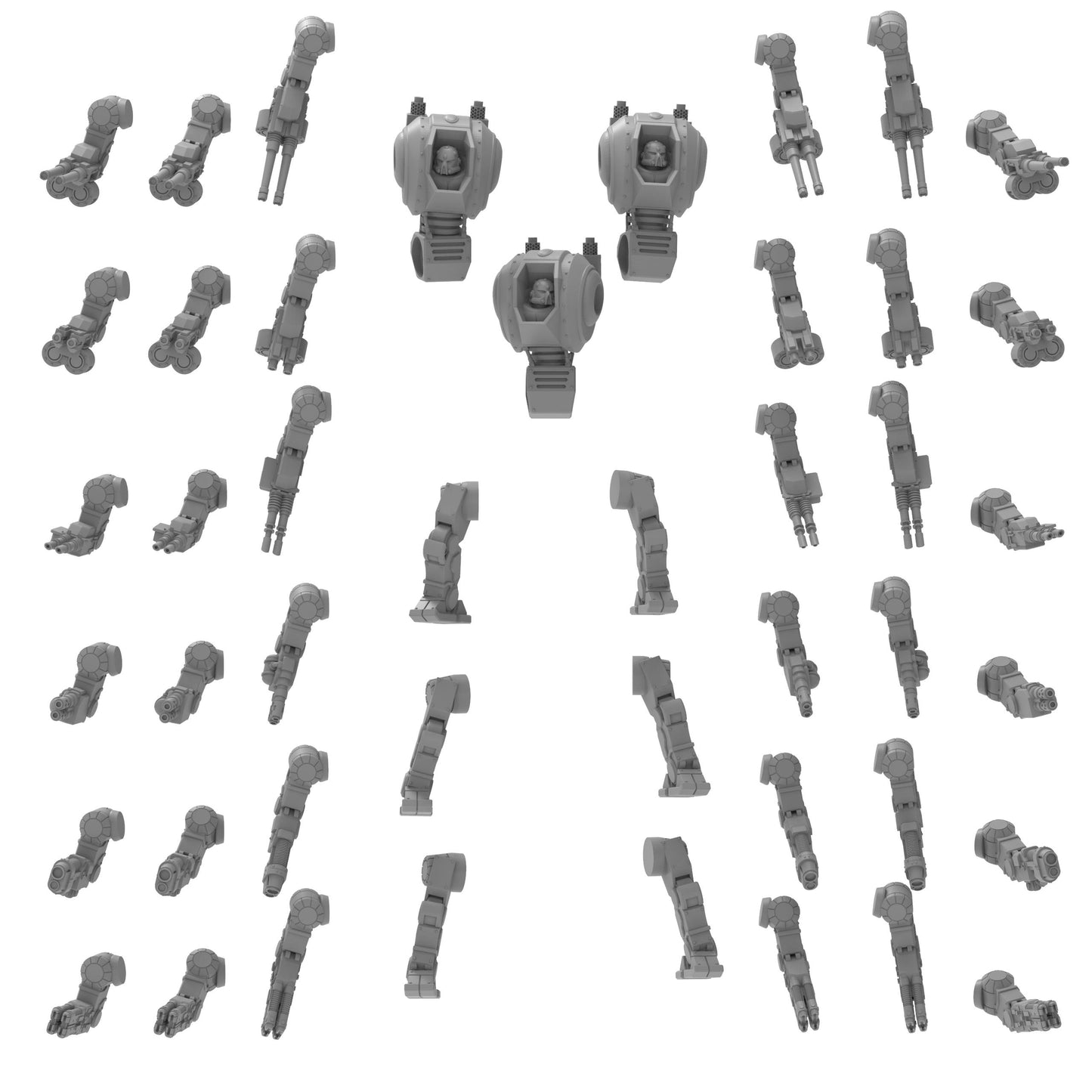 Palatinii Proto-Ironclad Dreadnoughts, Imperial Guard, monopose Sci-Fi warriors by ThatEvilOne, Sci-fi Wargames Guard Proxy