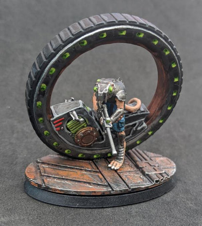 Cheesestealer Cult Tunnel Rider Alpha, Cheesestealer cults, monopose Sci-Fi warriors by ThatEvilOne, Sci-Fi Wargames Rat-Themed miniatures