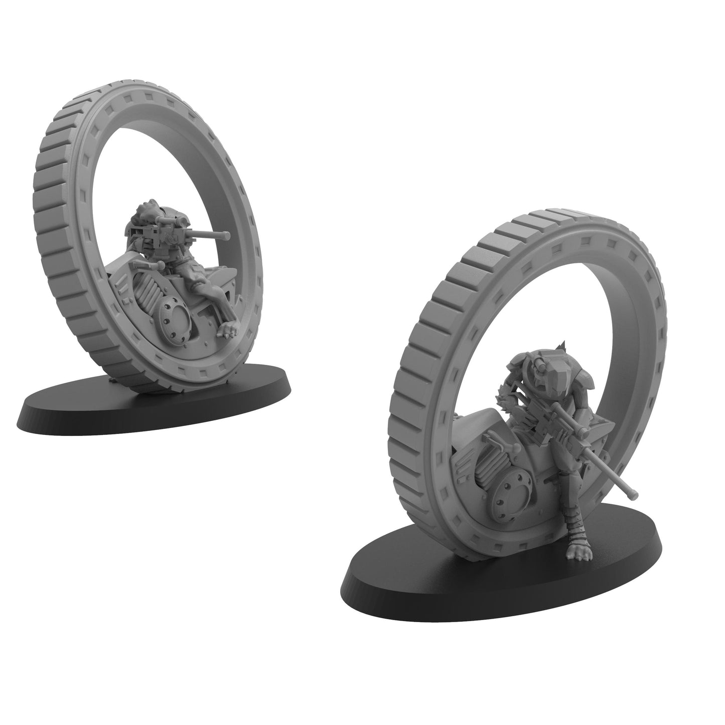 Cheesestealer Cult Tunnel Rider Alpha, Cheesestealer cults, monopose Sci-Fi warriors by ThatEvilOne, Sci-Fi Wargames Rat-Themed miniatures