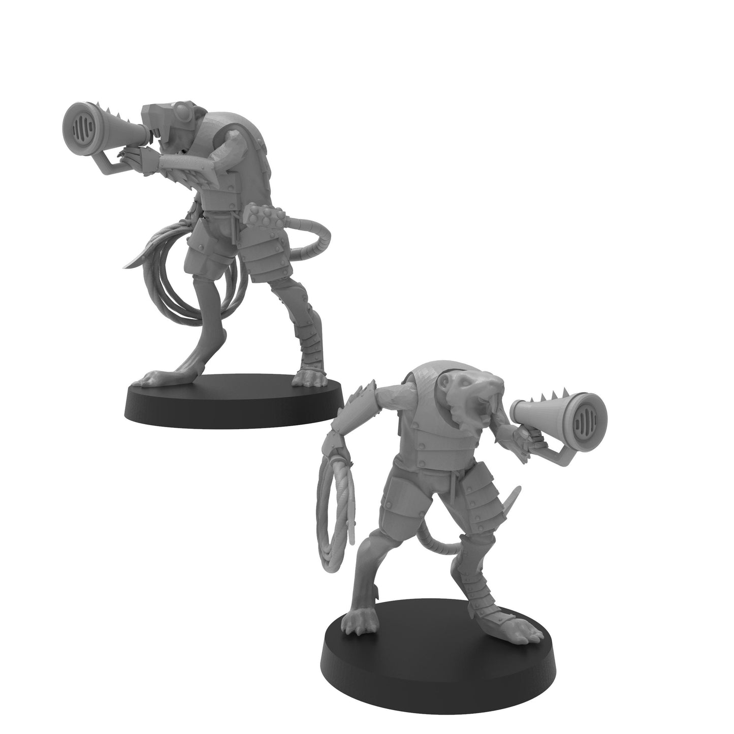 Cheesestealer Cult Slave Overseer , Cheesestealer cults, monopose Sci-Fi warriors by ThatEvilOne, Sci-Fi Wargames Rat-Themed miniatures