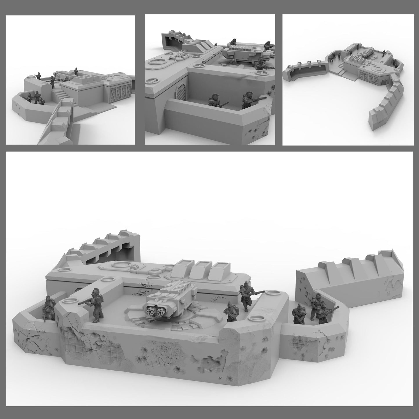 TEO Terrains - Fortress of Doubt, Imperial Guard, multipart modular Sci-Fi terrain by ThatEvilOne, Sci-Fi Wargames Imperial Guard Proxy