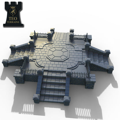 TEO Terrains - Town Plaza, multipart modular Sci-Fi or Fantasy terrain by ThatEvilOne