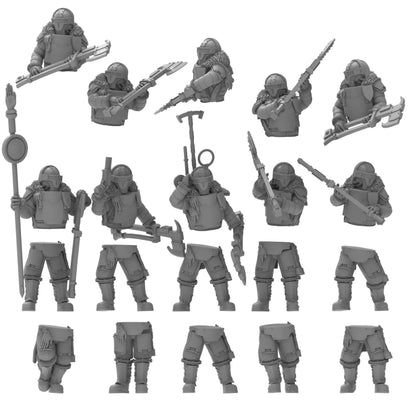 Lunar Auxilia Securis, Semi-Modular Sci-Fi warriors by ThatEvilOne, Sci-Fi Wargames Proxy, Imperial Auxillia Army