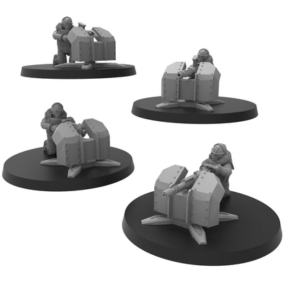 Lunar Auxilia Emplaced Weapons, Semi-Modular Sci-Fi warriors by ThatEvilOne, Sci-Fi Wargames Proxy, Imperial Auxillia Army