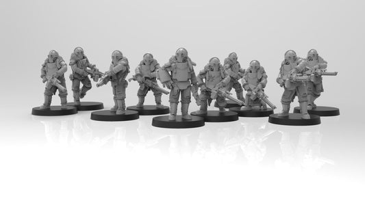 Lunar Auxilia Evocati, Semi-Modular Sci-Fi warriors by ThatEvilOne, Sci-Fi Wargames Proxy, Imperial Auxillia Army