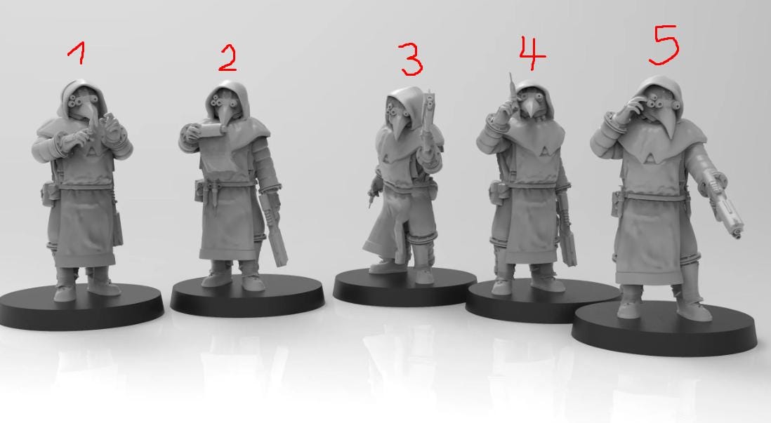 Lunar Auxilia Medicus, Semi-Modular Sci-Fi warriors by ThatEvilOne, Sci-Fi Wargames Proxy, Imperial Auxillia Army