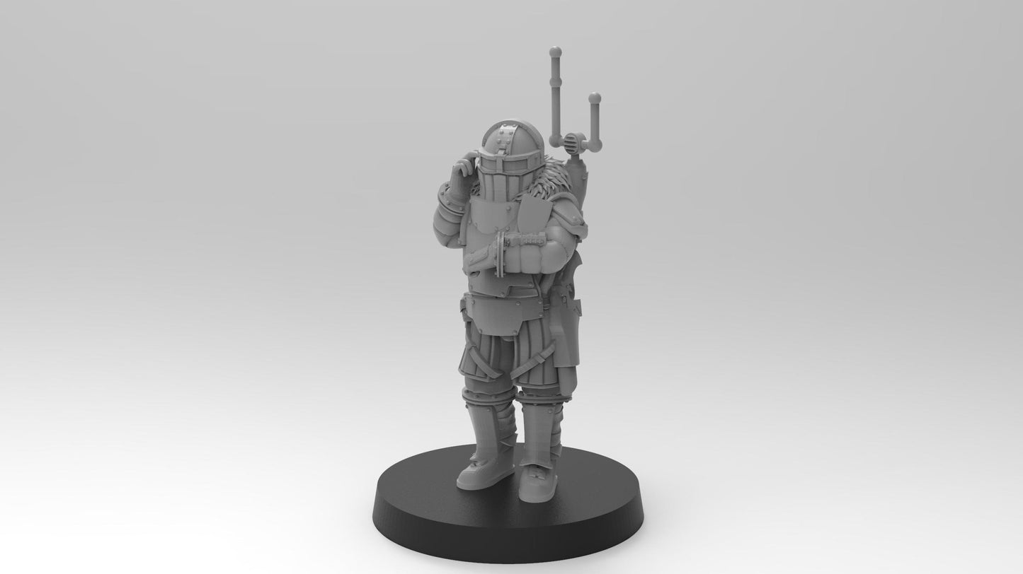 Lunar Auxilia Master Of Battery, Semi-Modular Sci-Fi warriors by ThatEvilOne, Sci-fi Wargames Proxy, Imperial Auxillia Army