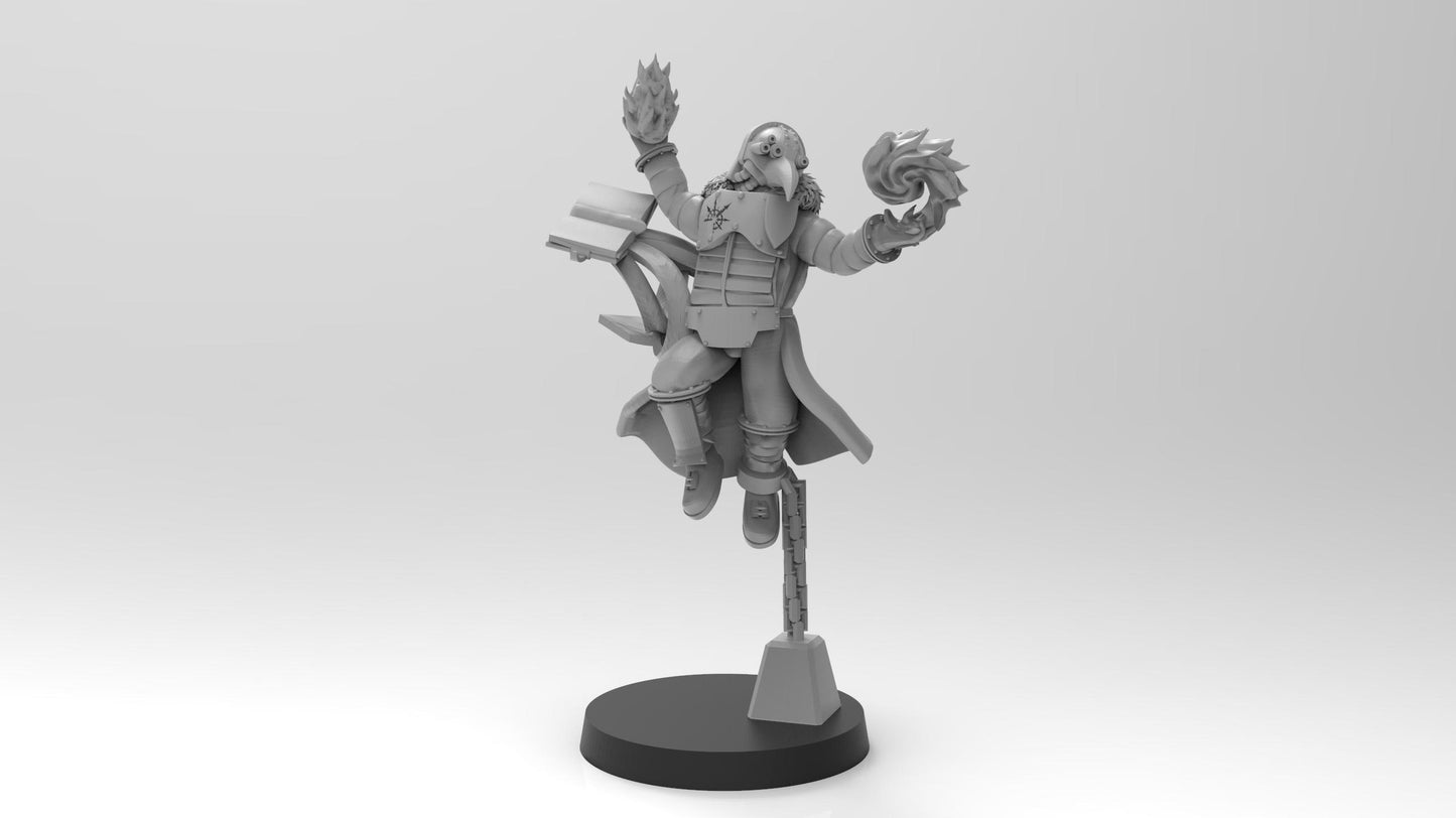 Lunar Auxilia Lord Conjurerer, Semi-Modular Sci-Fi warriors by ThatEvilOne, Sci-fi Wargames Proxy, Imperial Auxillia Army