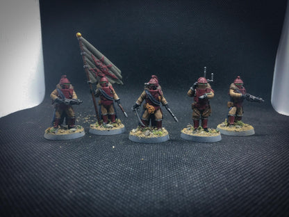 Lunar Auxilia Command Section, Semi-Modular Sci-Fi warriors by ThatEvilOne, Sci-fi Wargames Proxy, Imperial Auxillia Army