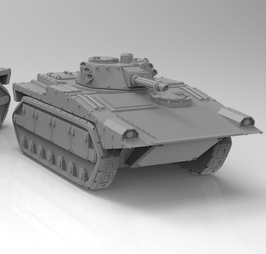 Lunar Auxilia Bullhorn IFV, Modular Sci-Fi Vehicle by ThatEvilOne, Sci-fi Wargames Proxy Transport Light Tank