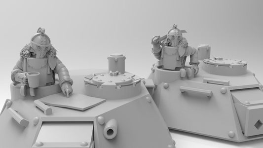Lunar Auxilia Tank Commanders, Semi-Modular Sci-Fi warriors by ThatEvilOne