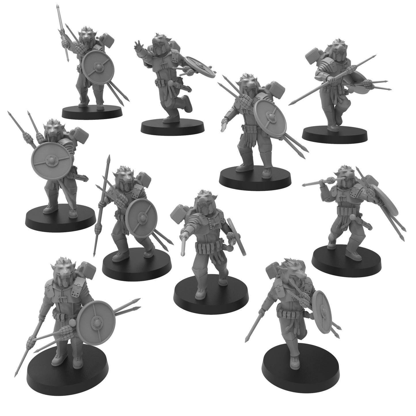 Roman Peltasti Jump Troops, Imperial Guard, monopose Sci-Fi warriors by ThatEvilOne, Sci-fi Wargames Guard Proxy