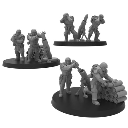 Roman Mortars, Imperial Guard, monopose Sci-Fi warriors by ThatEvilOne, Sci-fi Wargames Guard Proxy