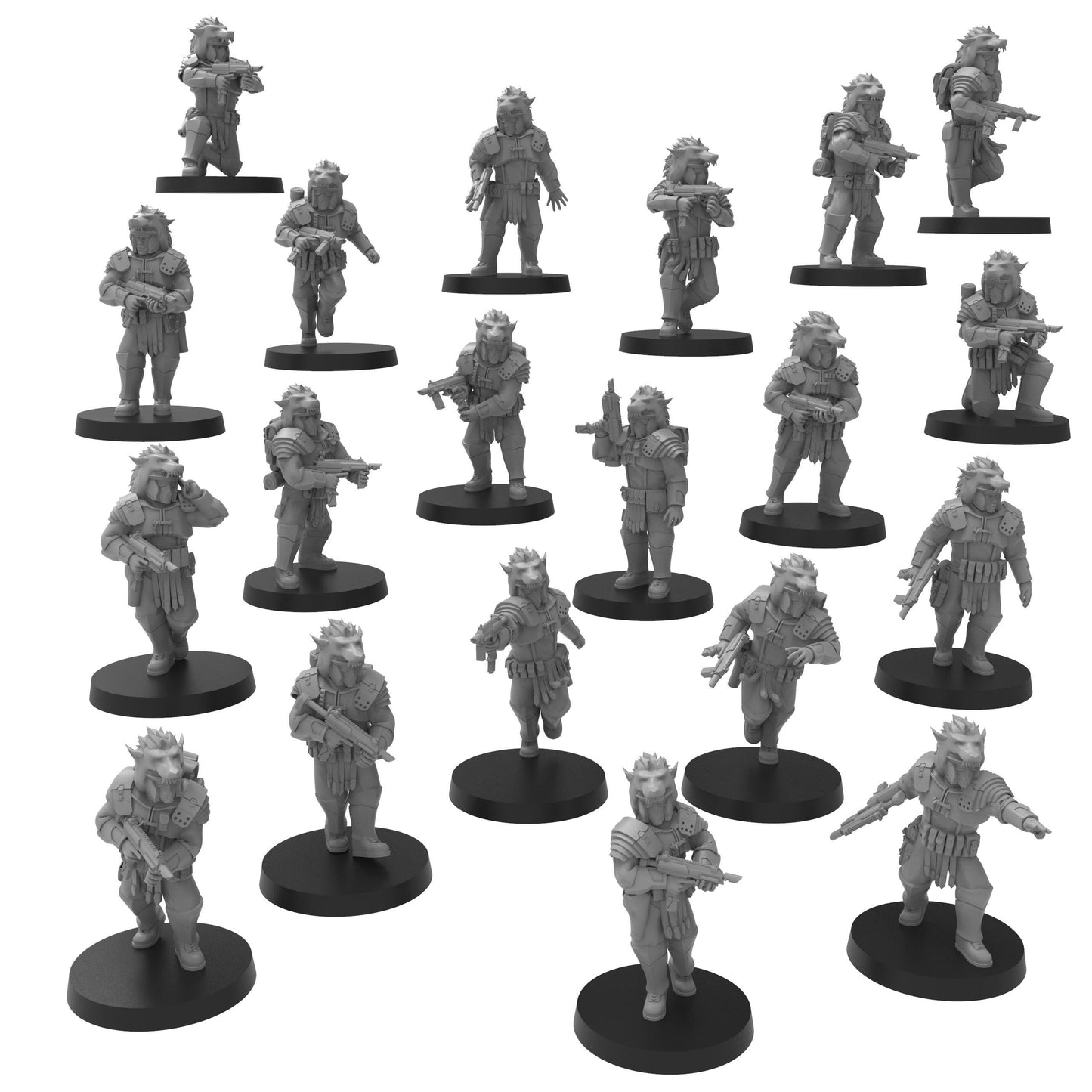 Roman Velites, Imperial Guard, monopose Sci-Fi warriors by ThatEvilOne, Sci-fi Wargames Guard Proxy