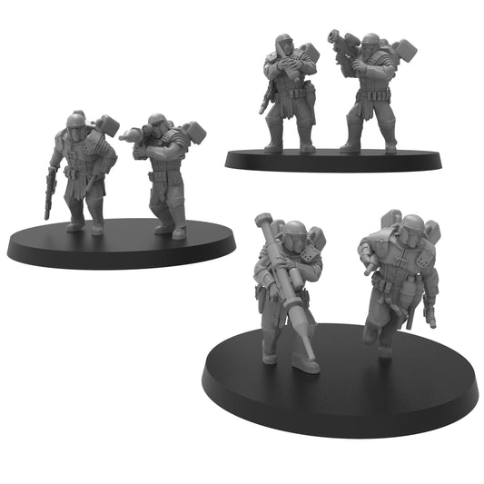 Roman Missile Team, monopose Sci-Fi warriors by ThatEvilOne, Sci-fi Wargames Guard Proxy