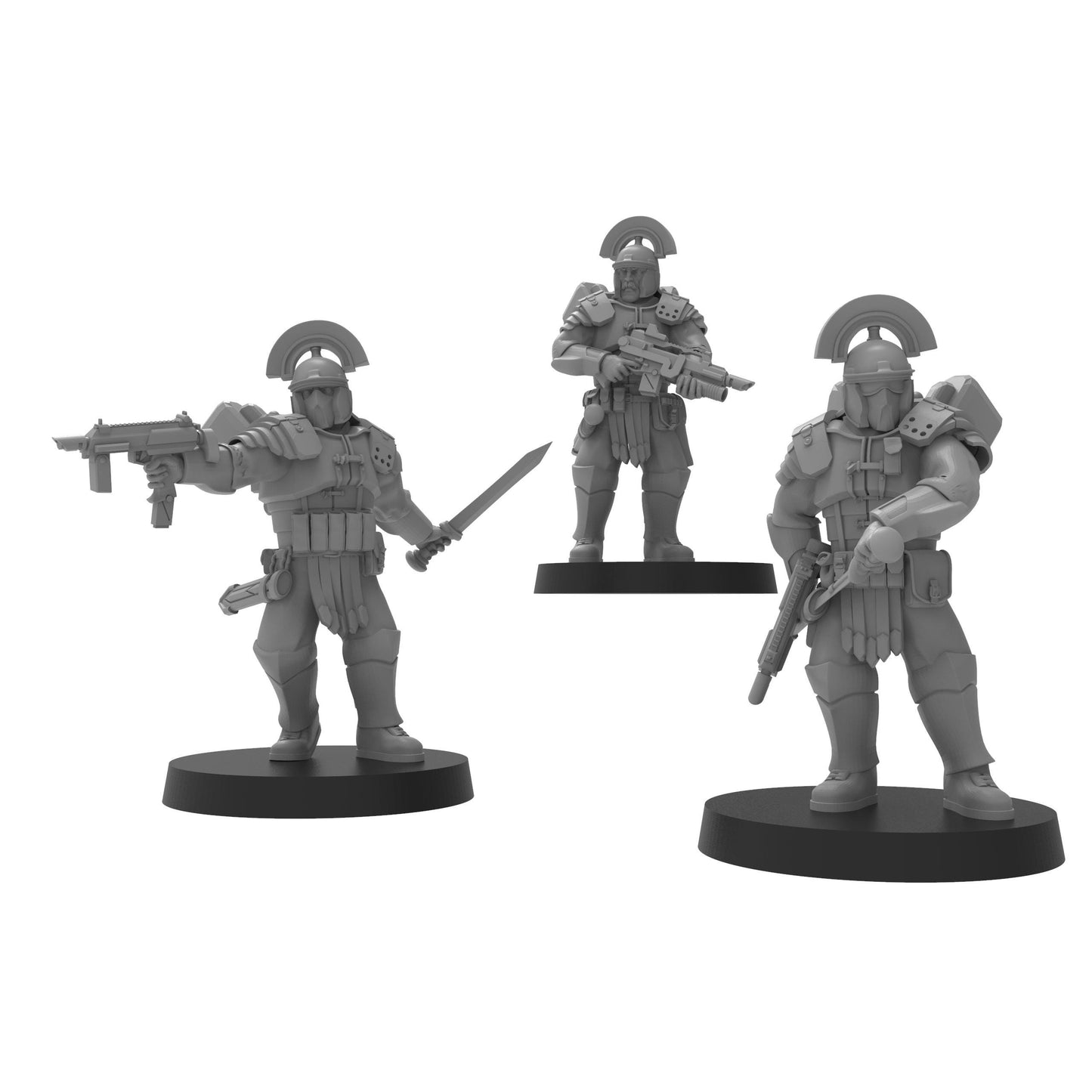 Roman Centurions, Imperial Guard, monopose Sci-Fi warriors by ThatEvilOne, Sci-fi Wargames Guard Proxy