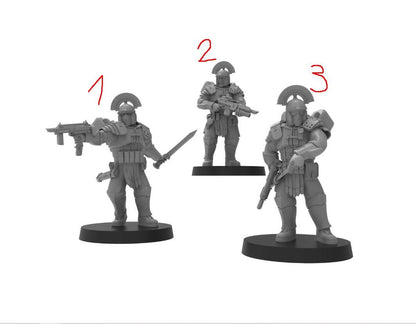 Roman Centurions, Imperial Guard, monopose Sci-Fi warriors by ThatEvilOne, Sci-fi Wargames Guard Proxy