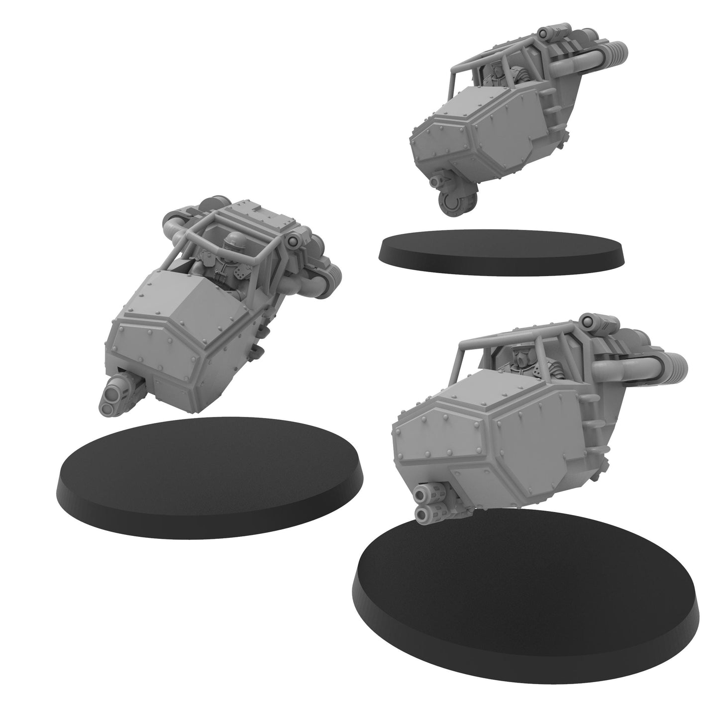 Roman Speeders, Modular Sci-Fi Vehicles by ThatEvilOne, Sci-fi Wargames Proxy Bike Assault Squad