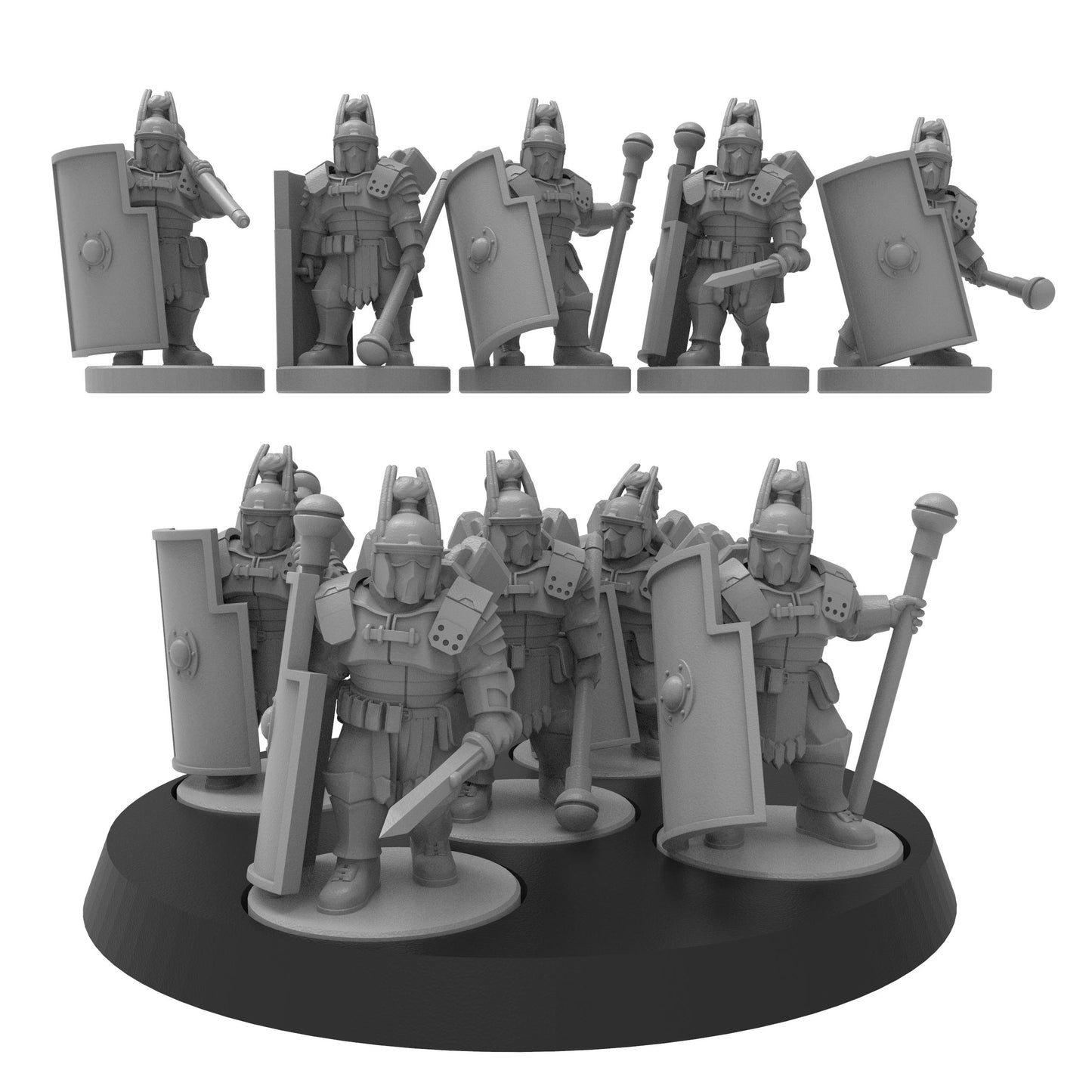 Smol Roman Optio, 8mm Scale Monopose Sci-Fi warriors by ThatEvilOne, Miniature Sci-Fi Wargames Proxy