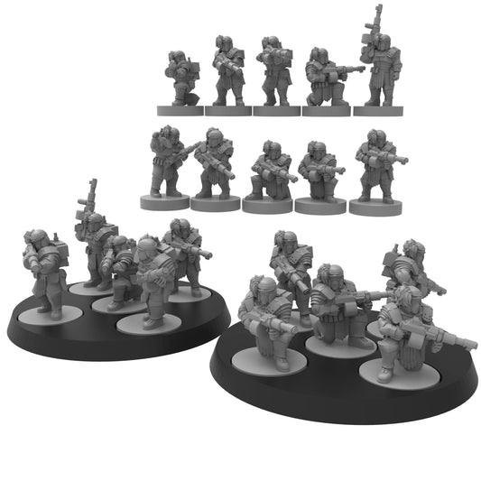 Smol Roman Bersaglieri, 8mm Scale Monopose Sci-Fi warriors by ThatEvilOne, Miniature Sci-Fi Wargames Proxy