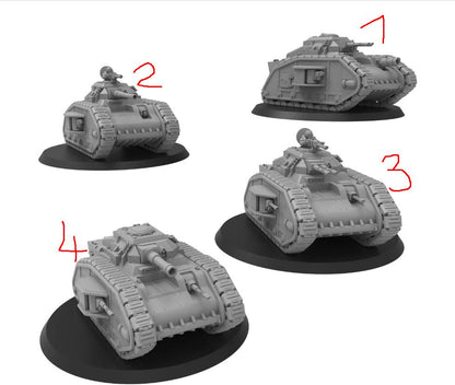 Smol Lunar Auxilia Heraclius Heavy Tank, 8mm Scale Monopose Sci-Fi warriors by ThatEvilOne, Miniature Sci-Fi Wargames Proxy