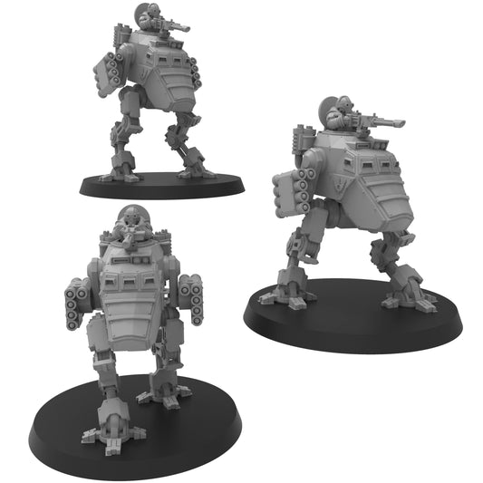 Smol Lunar Heavy Combat Walker, 8mm Scale Monopose Sci-Fi warriors by ThatEvilOne, Miniature Sci-Fi Wargames Proxy