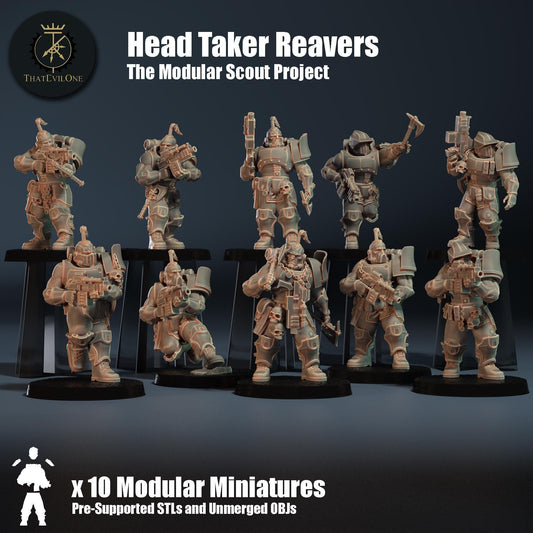 Headtaker Scout Reavers, Modular Sci-Fi warriors by ThatEvilOne