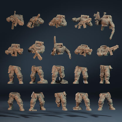 Modular Scout Breachers, Modular Sci-Fi warriors by ThatEvilOne