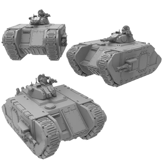 Militia Ground Plunderer , Modular Sci-Fi Vehicle by ThatEvilOne, Sci-Fi Wargames Proxy, Imperial heretic Auxillia Transport Light Tank