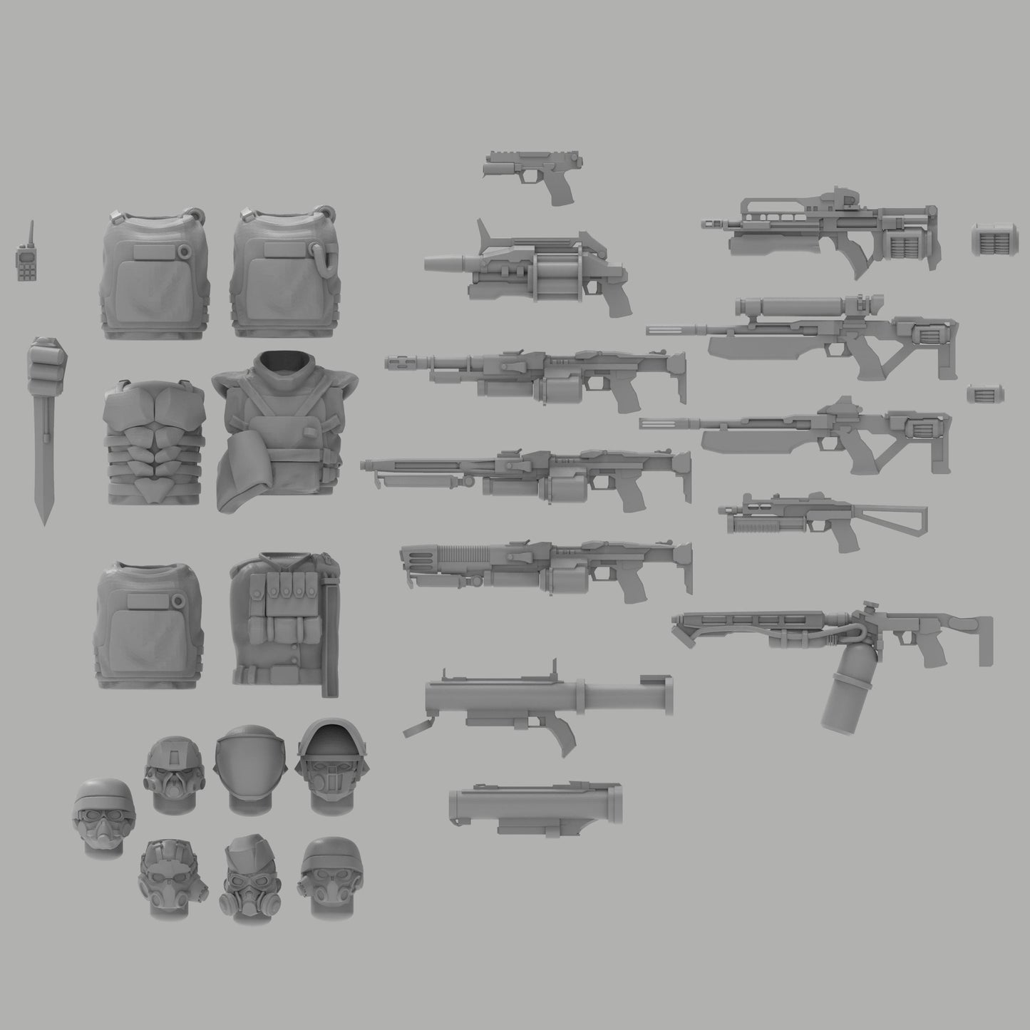 Heck Ghosts Asset Pack, Sci-Fi Modular Conversion Bits by ThatEvilOne