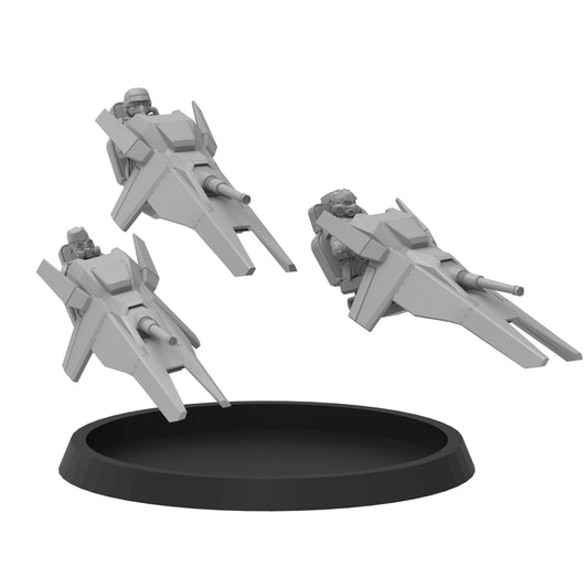 Smol Heckghost Jetbikes, 8mm Scale Monopose Sci-Fi warriors by ThatEvilOne, Miniature Sci-Fi Wargames Proxy