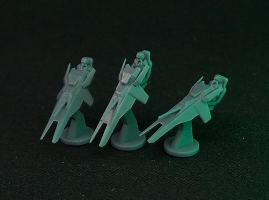 Smol Heckghost Jetbikes, 8mm Scale Monopose Sci-Fi warriors by ThatEvilOne, Miniature Sci-Fi Wargames Proxy