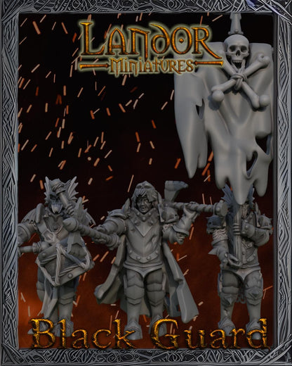 Black Guard, Modular Undead Swashbucklers by Landor Miniatures! Vampire Coast for Fantasy Wargames