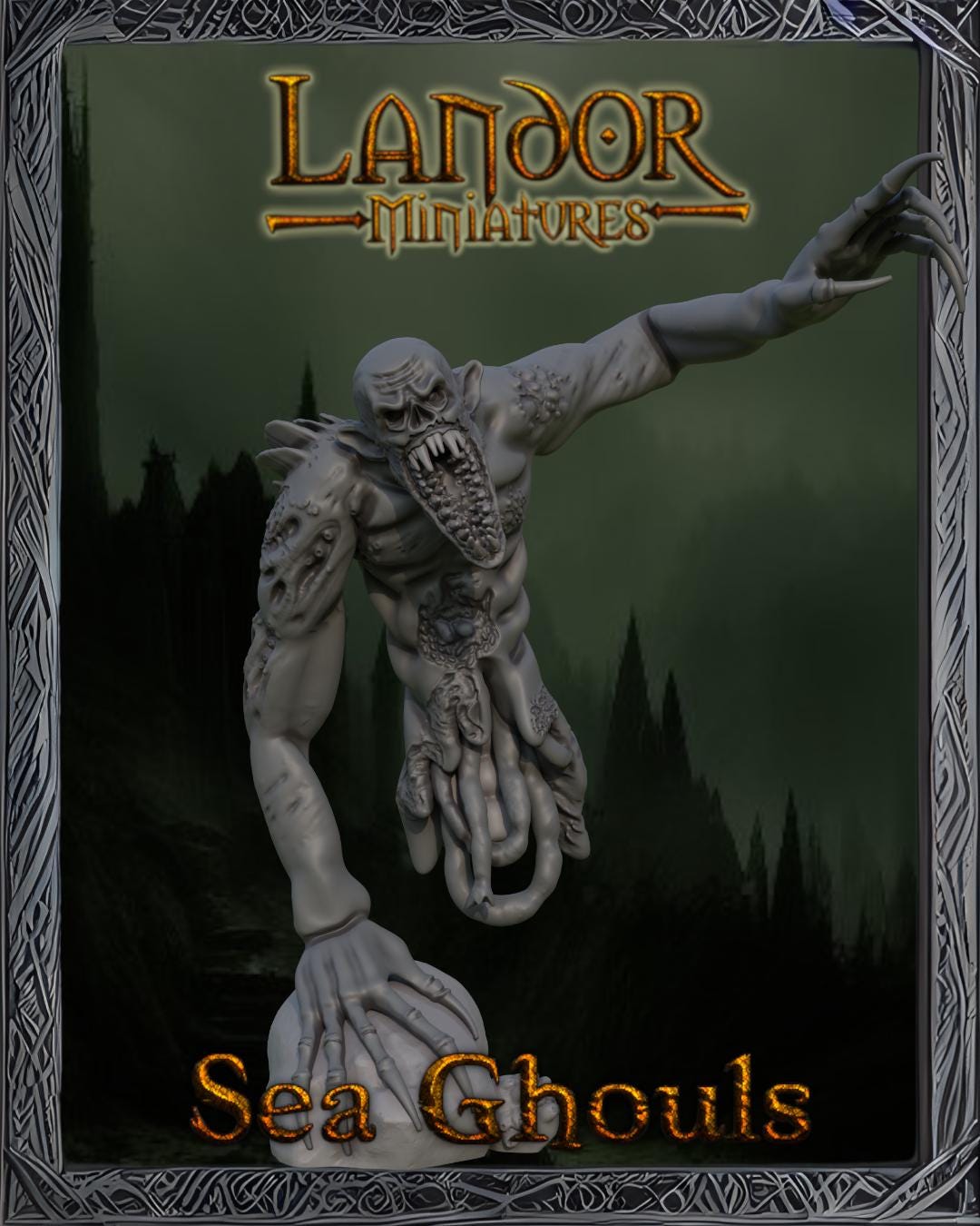 Sea Ghouls, Modular Undead Swashbucklers by Landor Miniatures! Vampire Coast for Fantasy Wargames