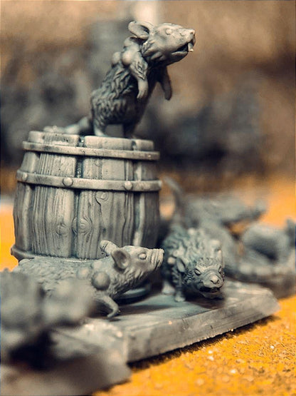 Zombie Ship Rats, Modular Undead Swashbucklers by Landor Miniatures! Vampire Coast for Fantasy Wargames