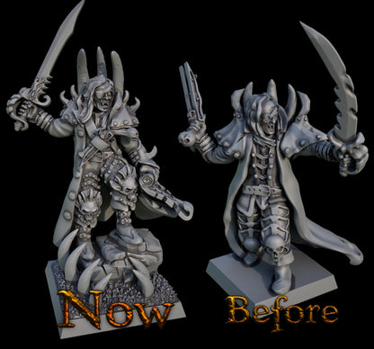 Pirate Fleet Grand Admiral 2.0, Modular Undead Swashbucklers by Landor Miniatures! Vampire Coast for Fantasy Wargames