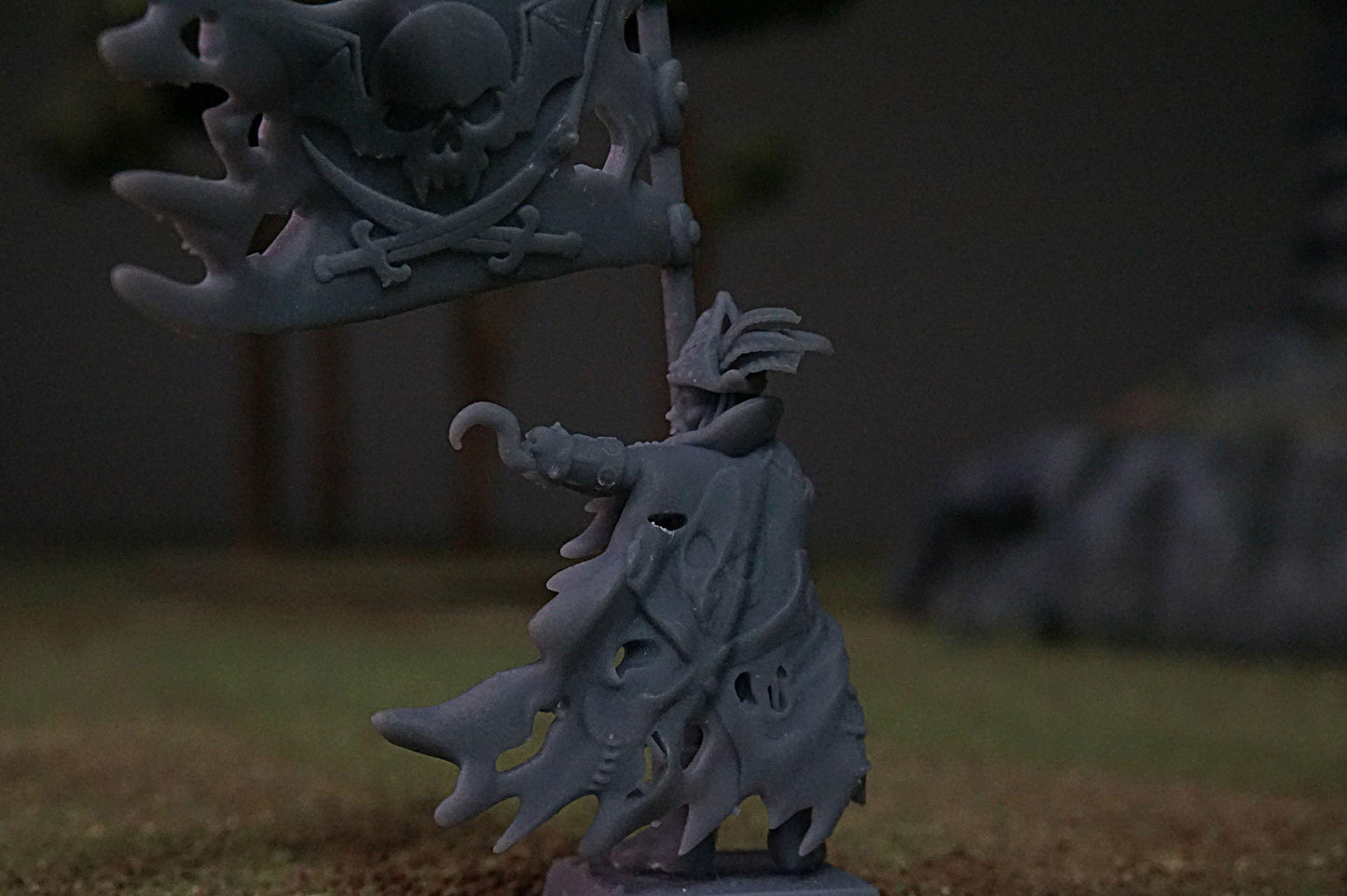 Vampire Pirate Captain, Modular Undead Swashbucklers by Landor Miniatures! Vampire Coast for Fantasy Wargames