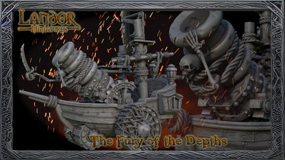 The Fury of the Depths, Modular Undead Colossus by Landor Miniatures! Vampire Coast for Fantasy Wargames