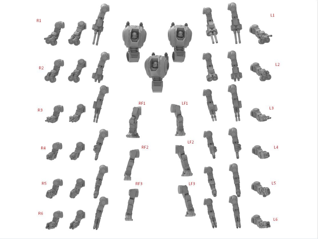 Palatinii Proto-Ironclad Dreadnoughts, Imperial Guard, monopose Sci-Fi warriors by ThatEvilOne, Sci-fi Wargames Guard Proxy