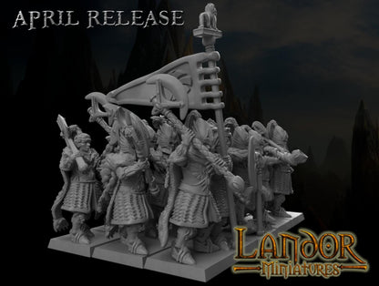 Elven Royal Guard, Modular High Elven miniatures by Landor Miniatures! High Elves for Fantasy Wargames