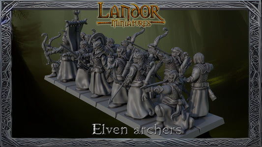 Elven archers, Modular High Elven miniatures by Landor Miniatures! High Elves for Fantasy Wargames
